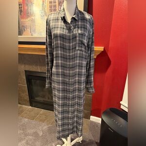 Universal Thread NWT Gray Plaid Shirt Dress